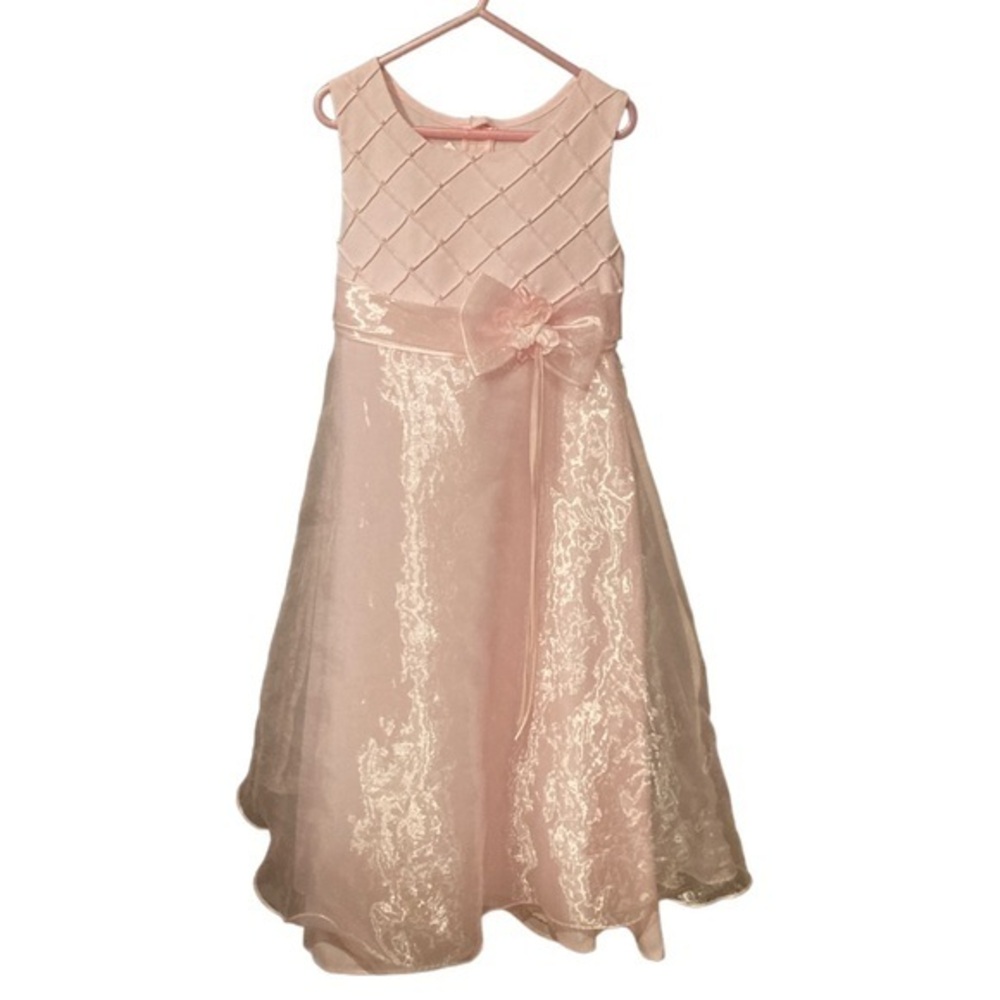EUC BONNIE JEAN Girls Holiday/Party Dress - size 7